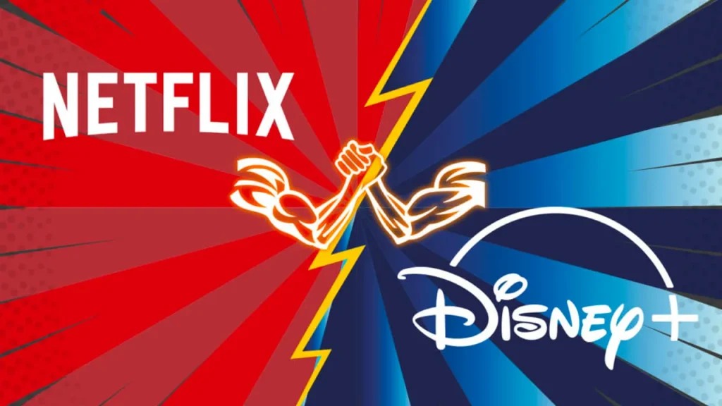 rivalry between Disney+ and Netflix