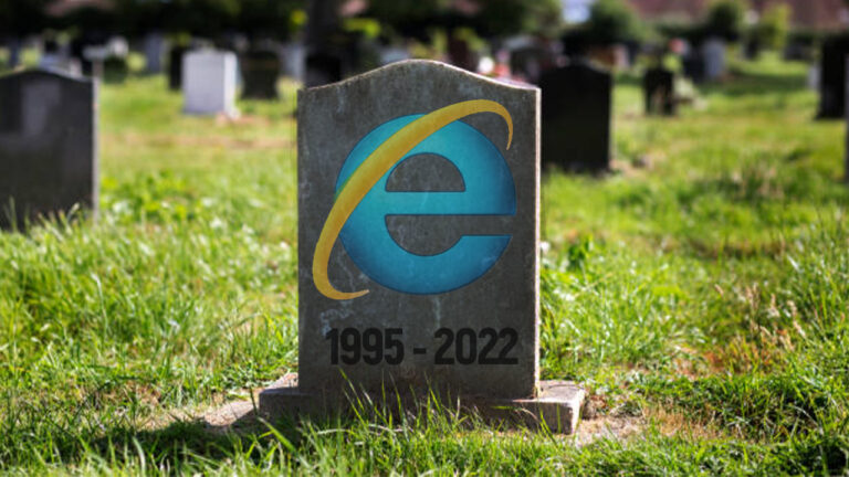 tombstone for Internet Explorer