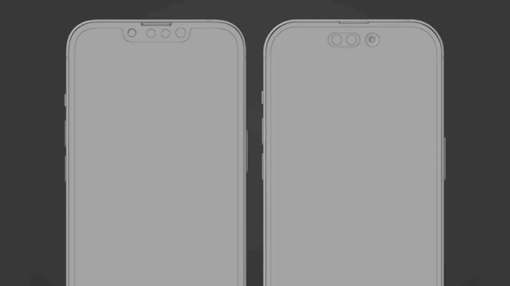 iPhone 14 notch and new design