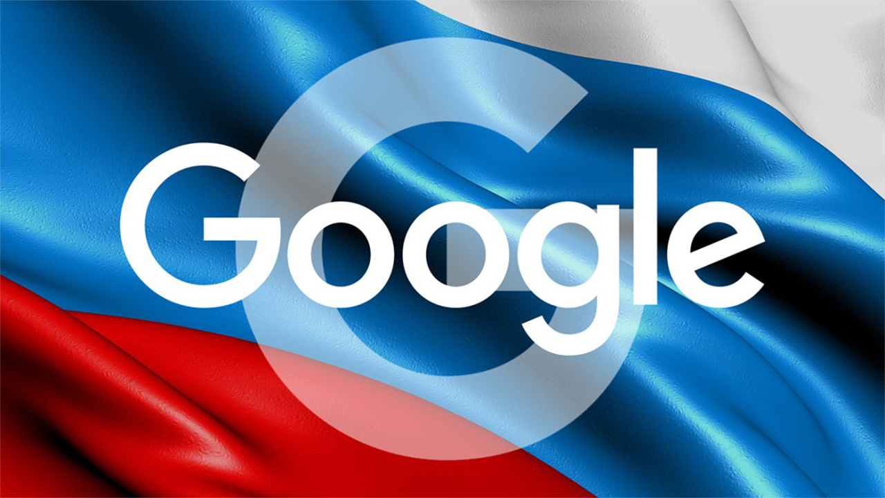 Google Russia flag