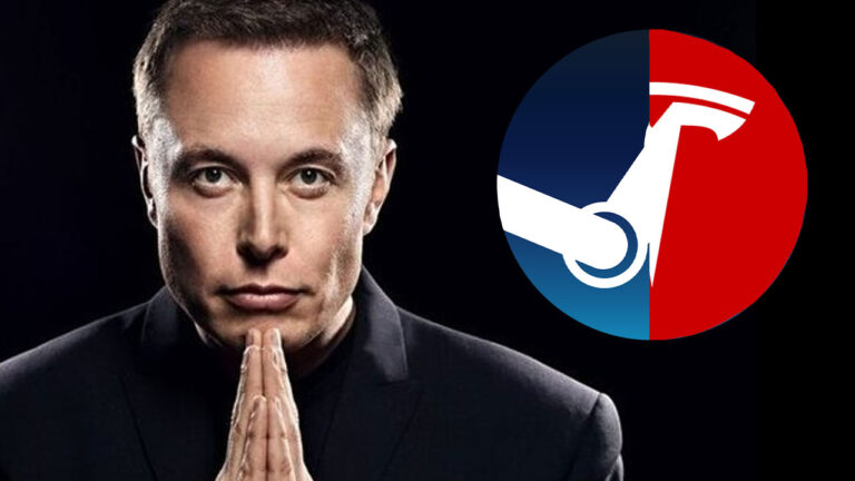 elon musk steam on tesla