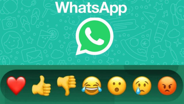 WhatsApp emoji reaction