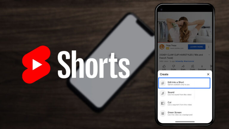 youtube shorts edit into a short