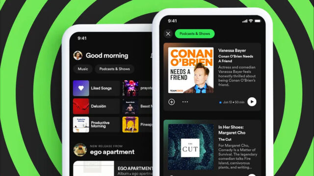 spotify new home design