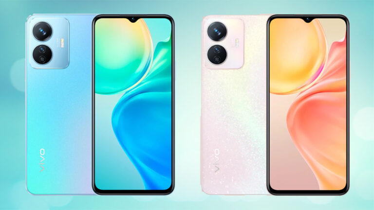 vivo y77e Blue and pink