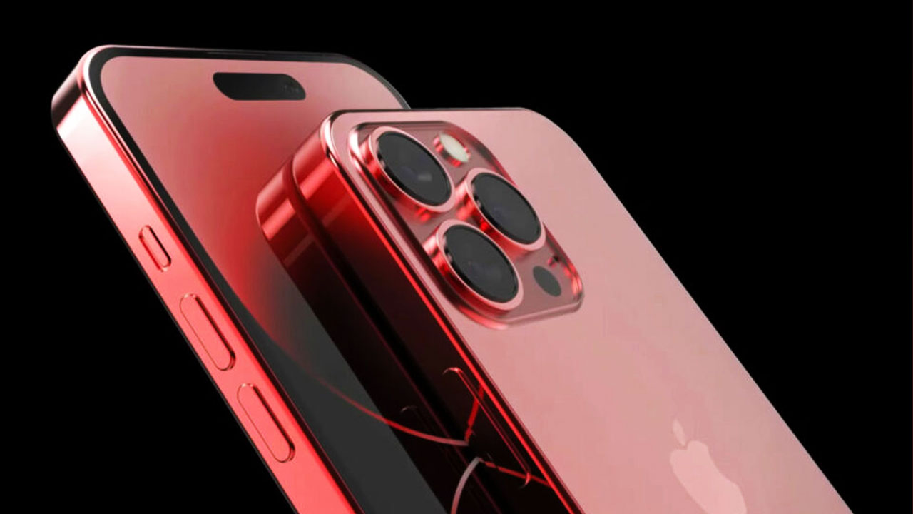 iPhone 15 pro dark red color