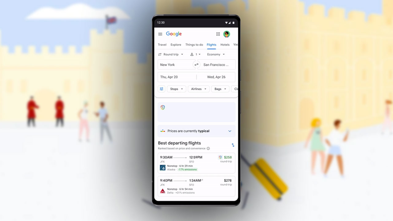 Google Flights price guarantee