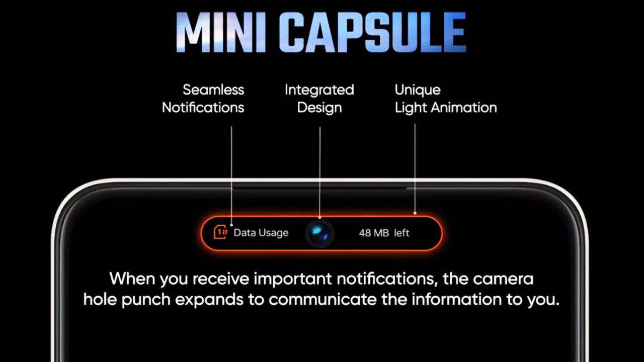 Realme Narzo N55 mini capsule