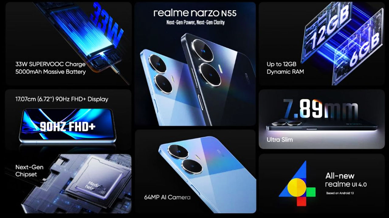 Realme Narzo N55 specs