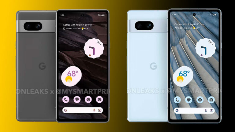 Google Pixel 7a leaked colors