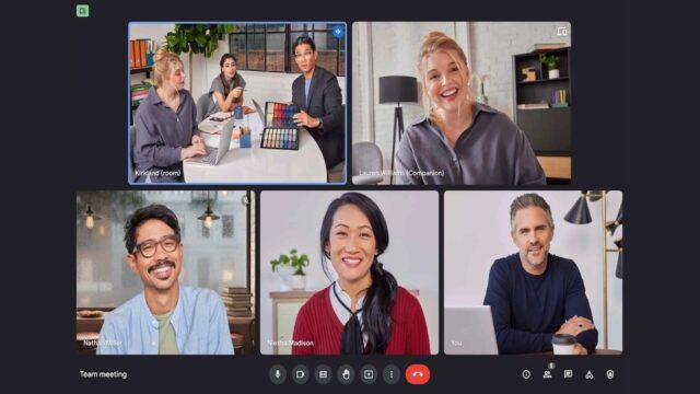 Google Meet adds AI background creation