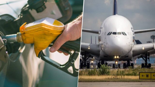 How much fuel does airplanes consume?