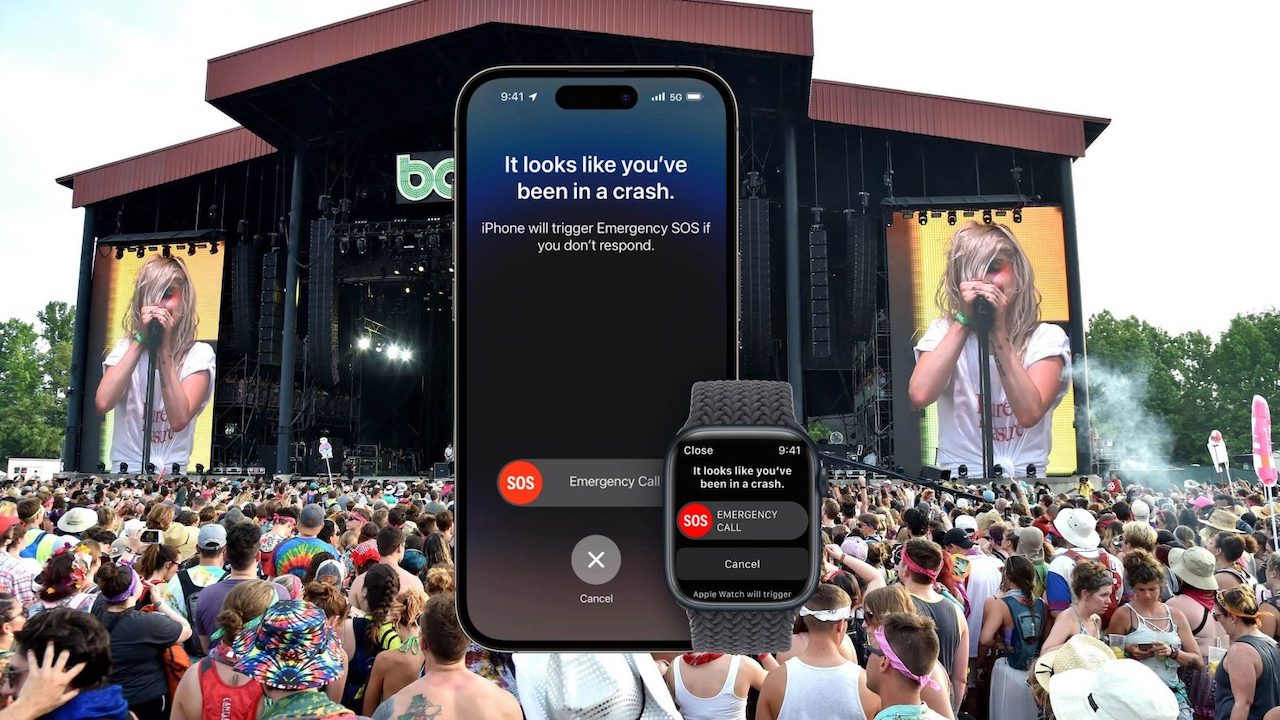 iPhone Crash Detection triggers false 911 calls at Bonnaroo