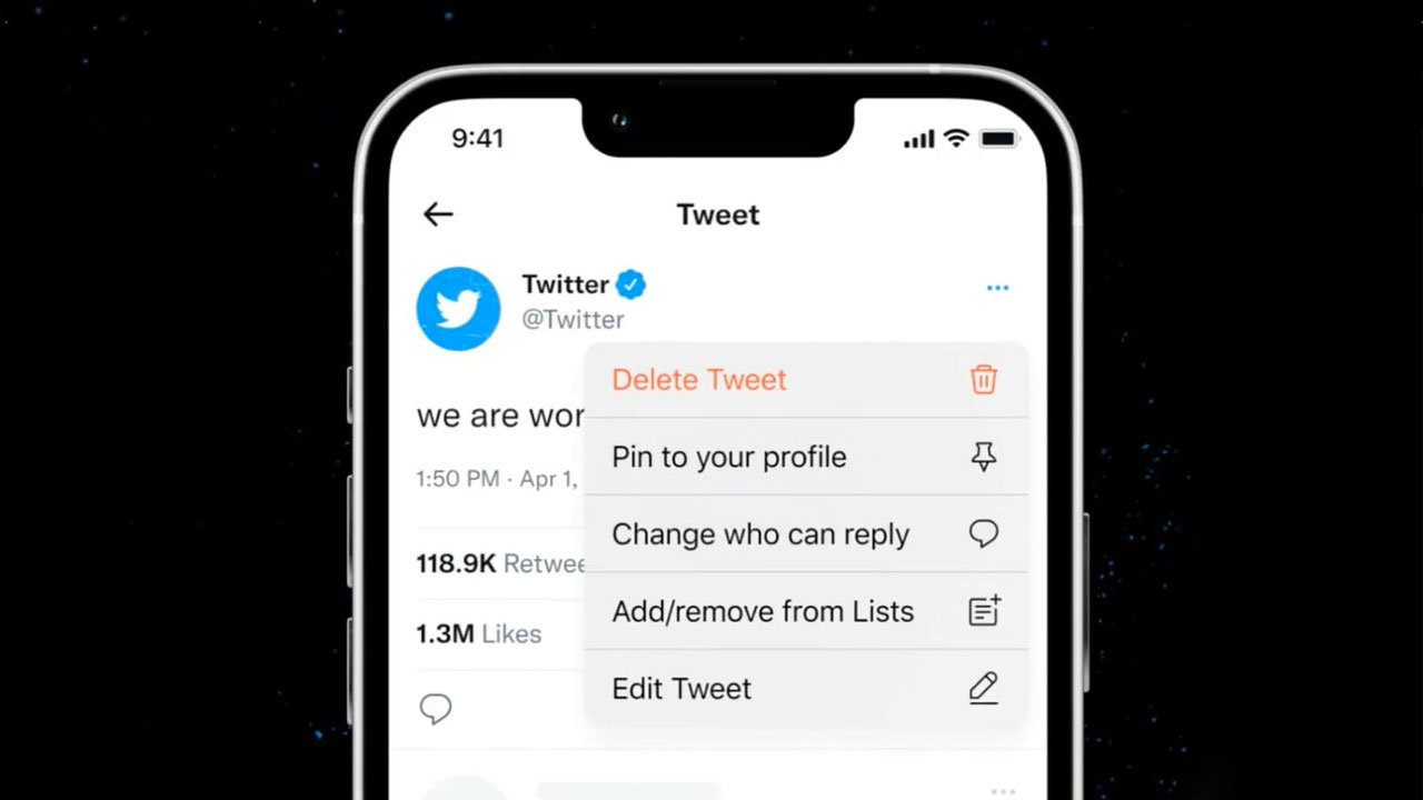 Twitter Blue edit feature