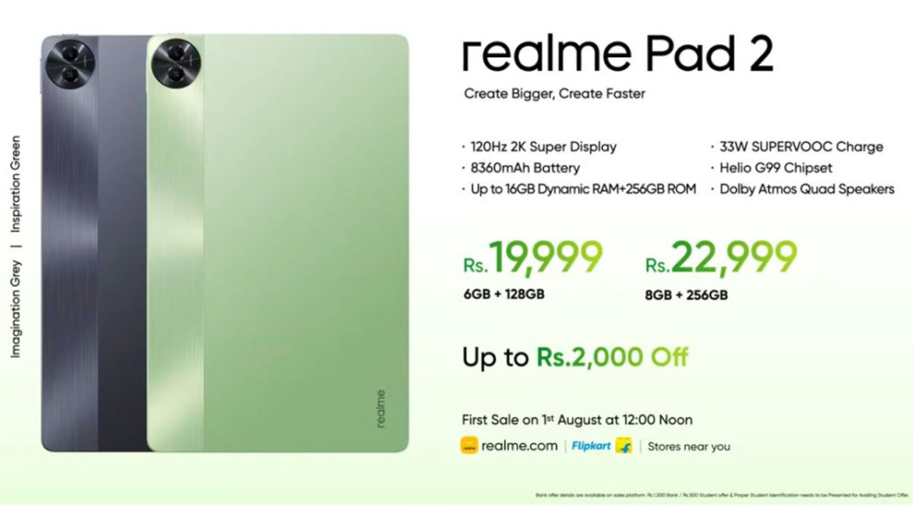 Realme Pad 2 price