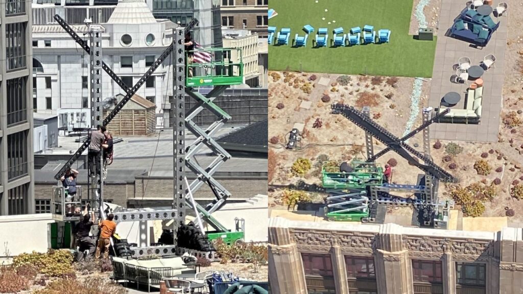 The X sign on the Twitter building was removed!