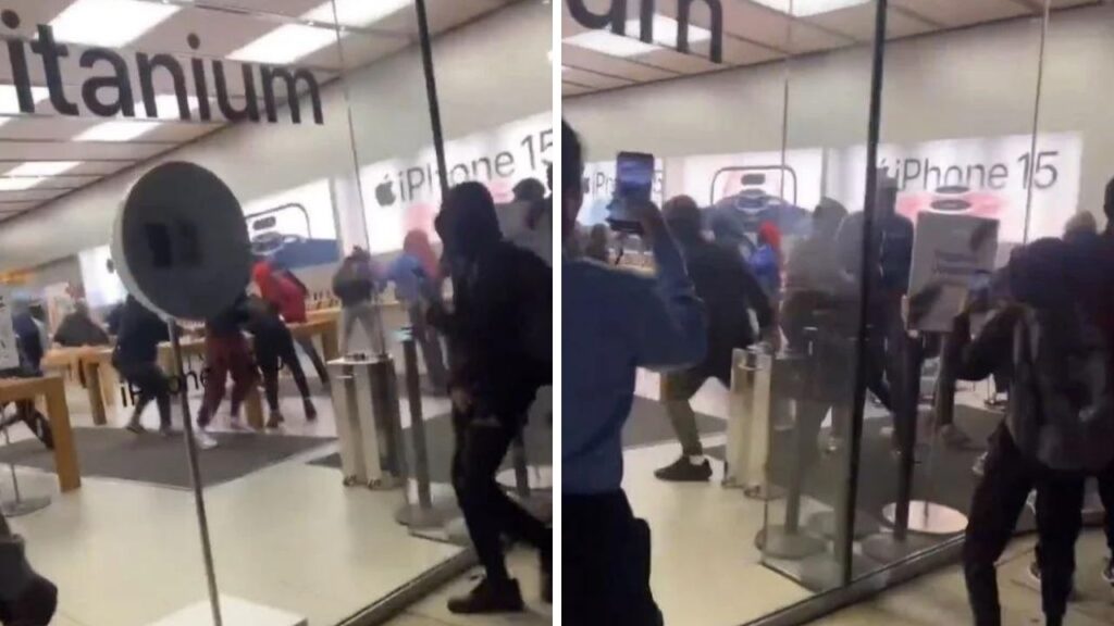 Thieves who stole the iPhone 15 fled Apple store was looted!