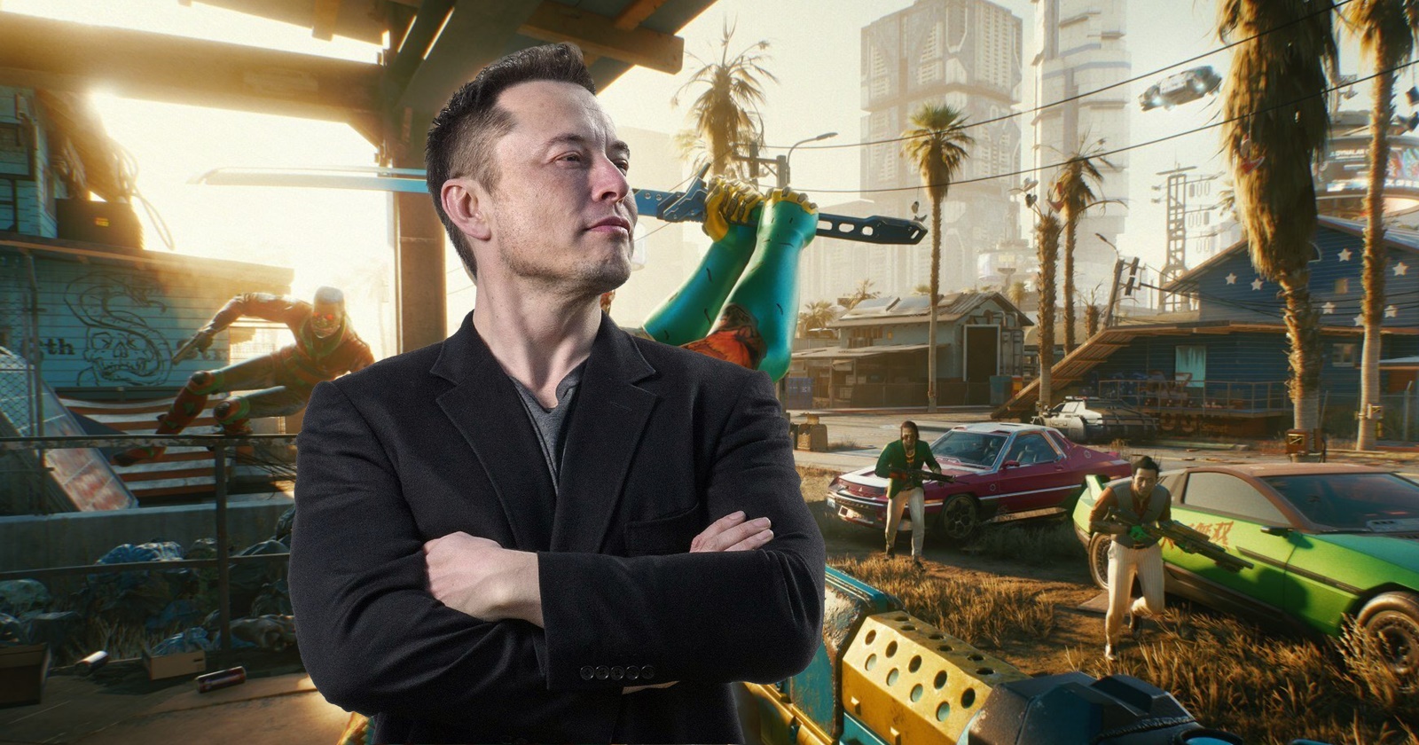 Elon Musk ‘stormed’ CD Projekt’s office with a gun to join Cyberpunk 2077