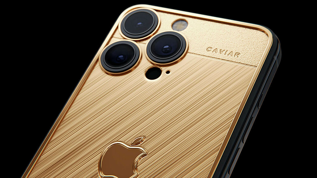 iPhone 15 Pro Ultra Gold series by Caviar