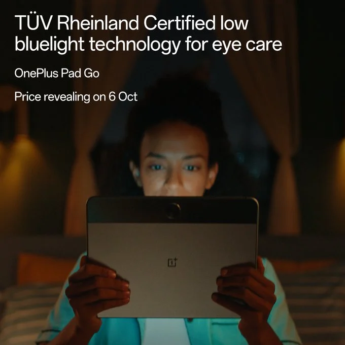 OnePlus Pad Go comes with TUV Rheinland certification