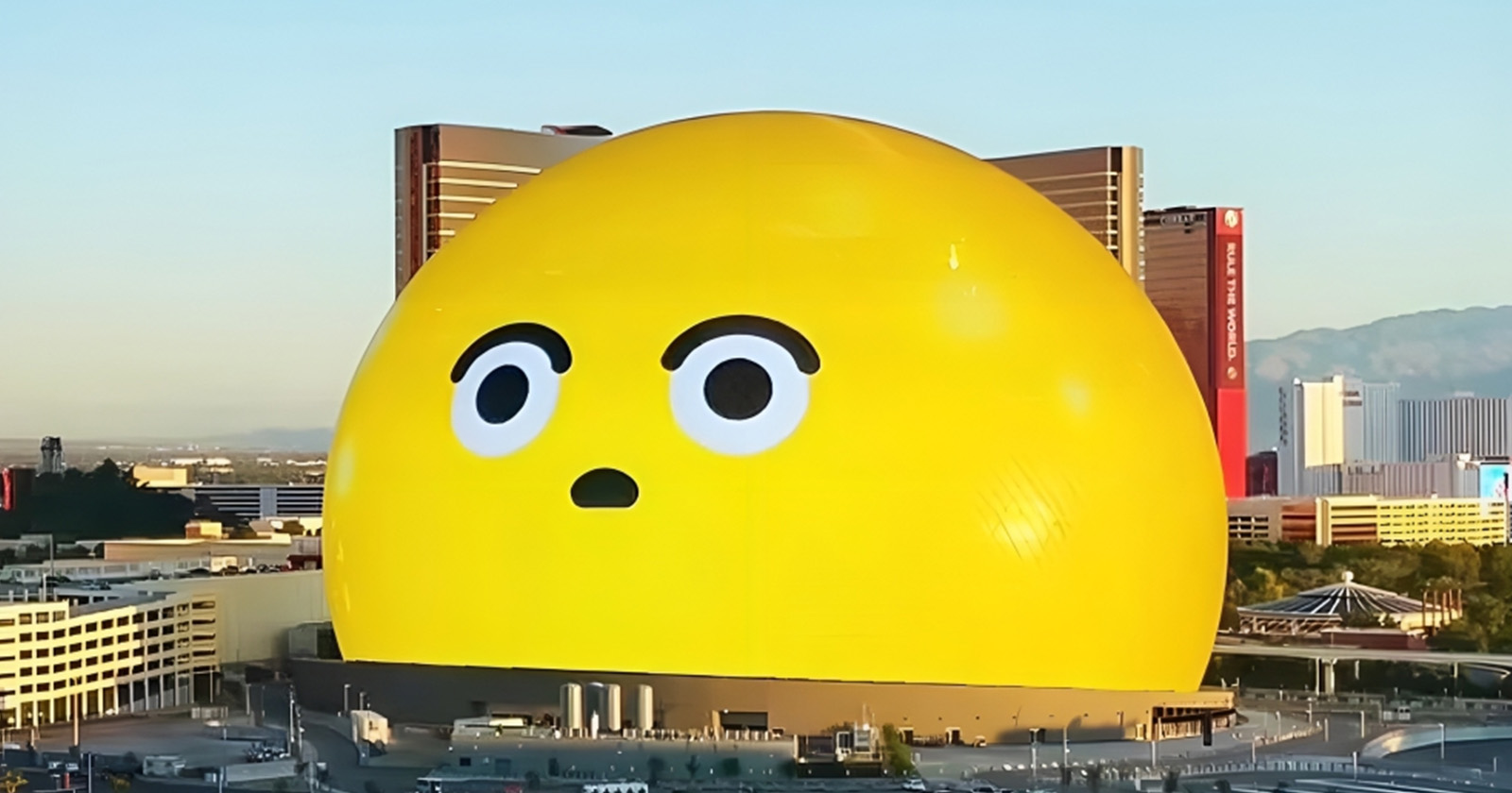 Vegas sphere now watching the planes in the sky!