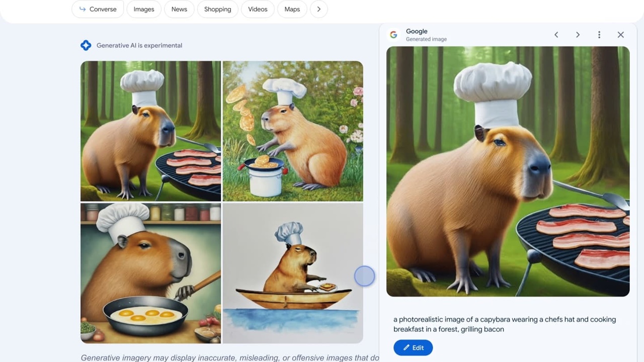 Google Search gets Dall-E like AI image generator