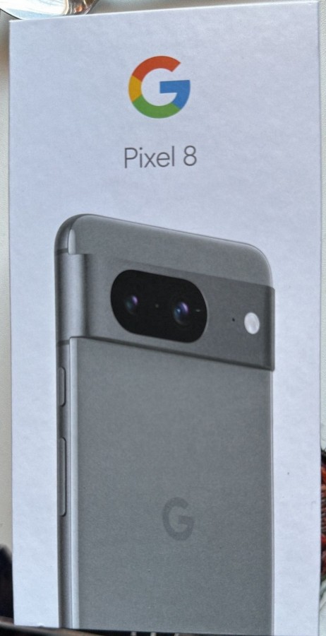 The box of Google Pixel 8 revealed