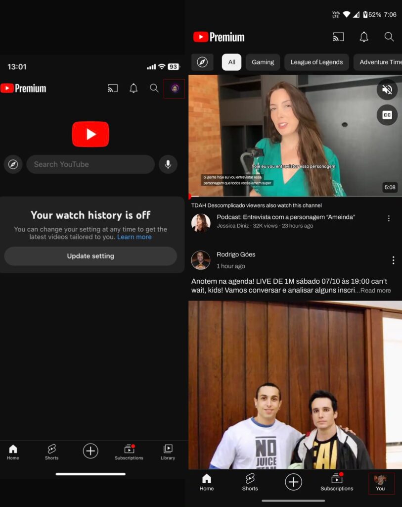 YouTube is in the spotlight with a design change