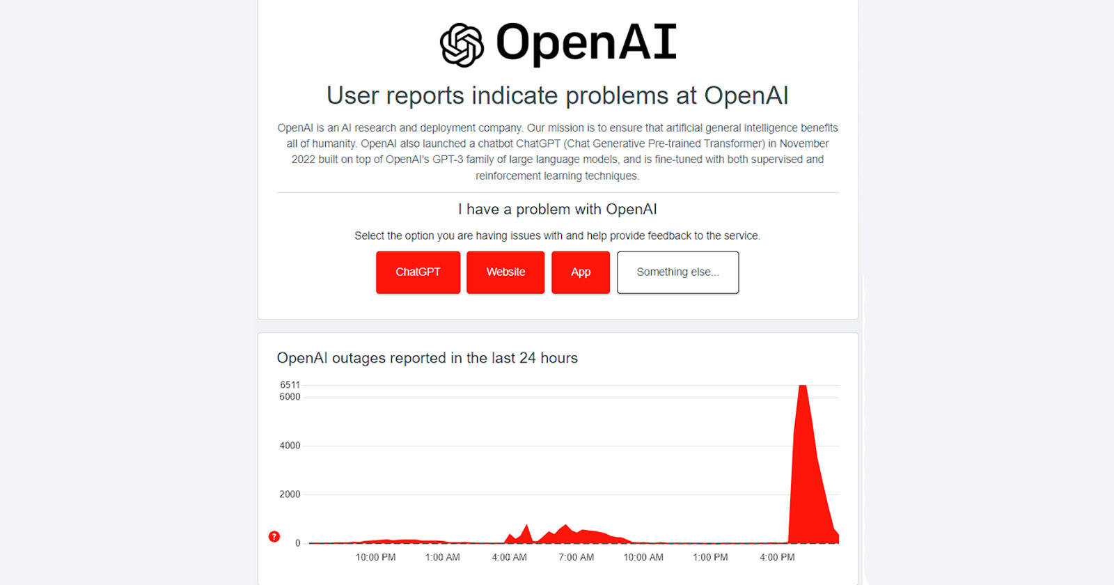 ChatGPT has been down for 2 hours!