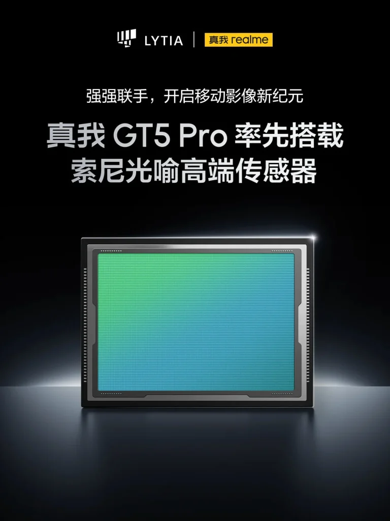 Realme GT5 Pro will have Sony Lytia sensor