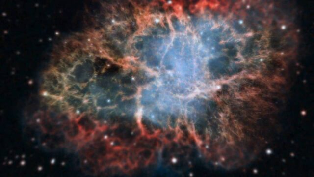 James Webb captured photos of the famous Crab Nebula!