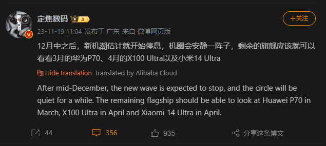 Xiaomi 14 Ultra launch date revealed