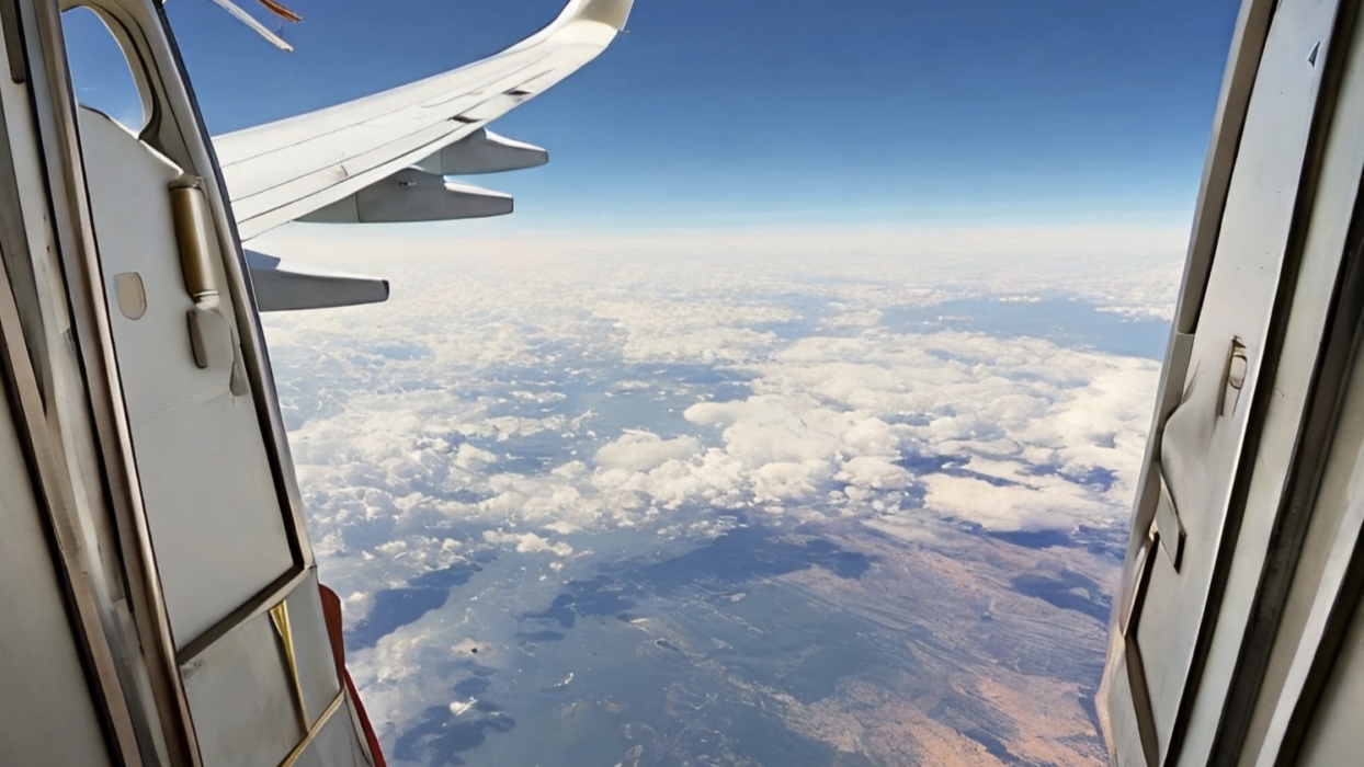 The plane whose door broke off in the air will carry passengers!