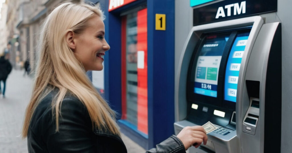 smart atm bank blonde