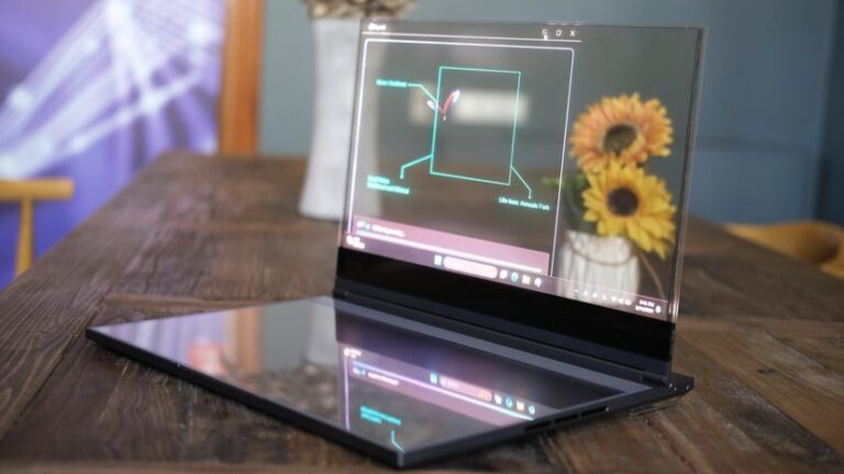 Lenovo transparent screen laptop