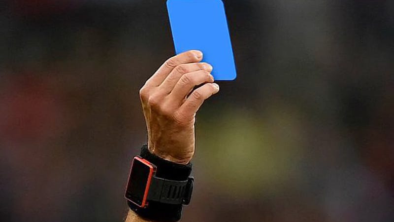 football blue card