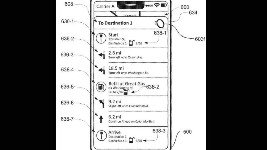 apple maps feature, apple maps route suggestion, apple maps patent