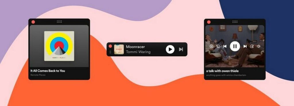 Spotify miniplayer feature