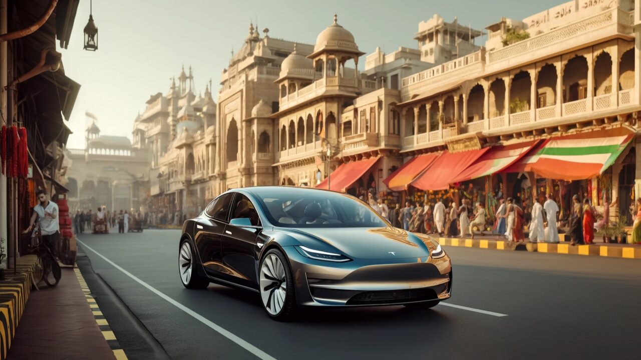 To drive this Tesla, being Indian is a requirement! Manufactured in Germany