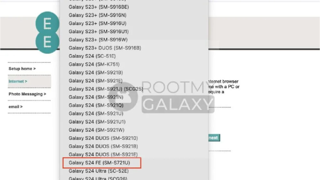Samsung Galaxy S24 FE is in the operator database!