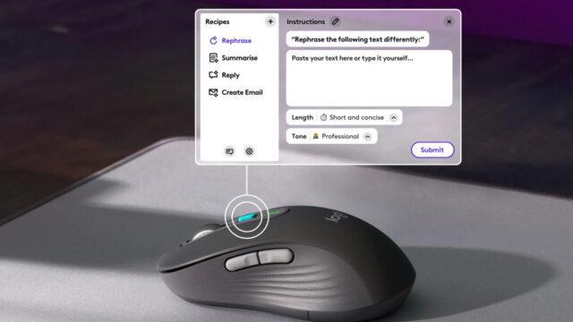 Logitech introduced its first artificial intelligence mouse!