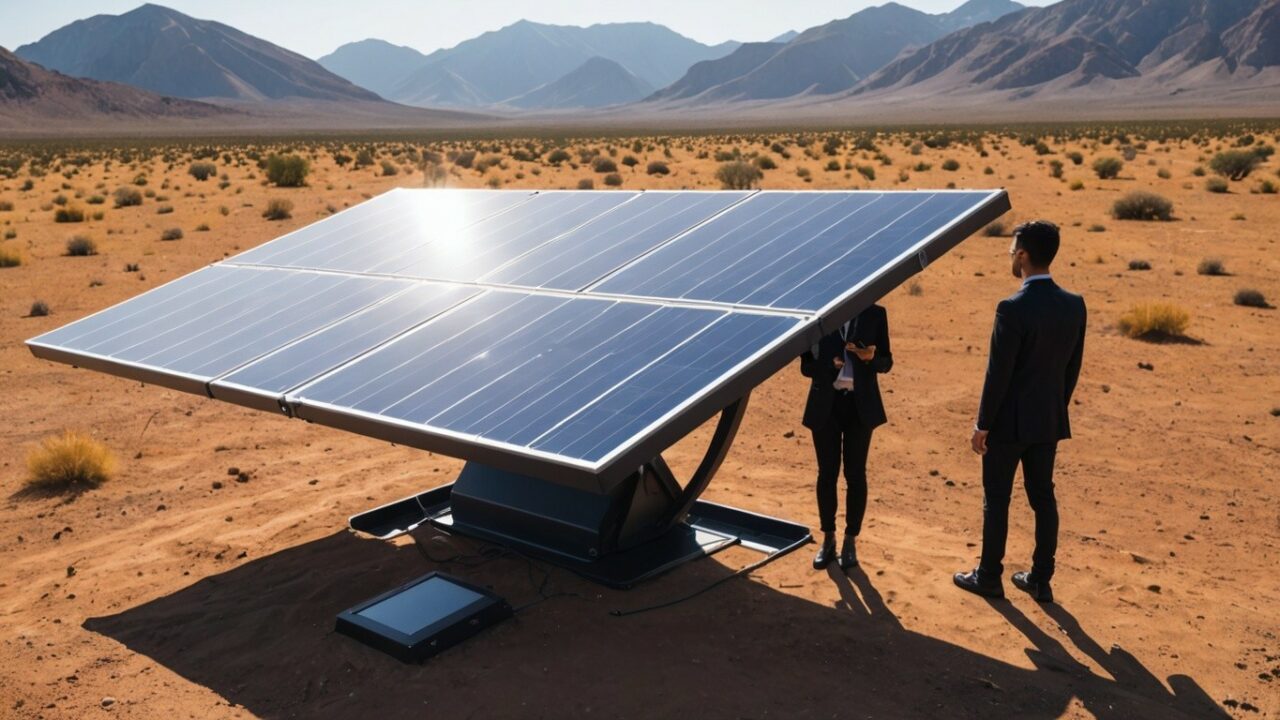 Dust-free solar panel eliminates dirt problem