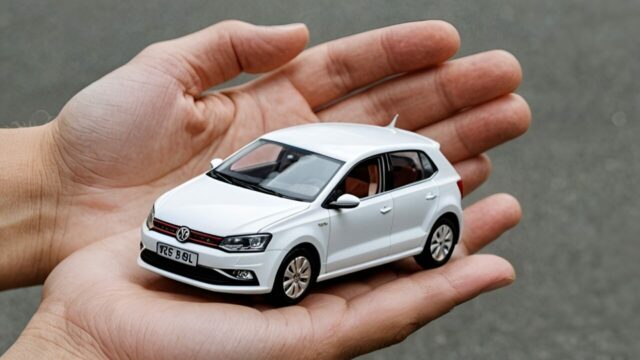 Volkswagen polo on hands