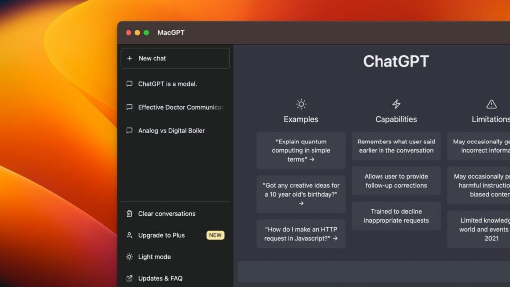 macos chatgpt