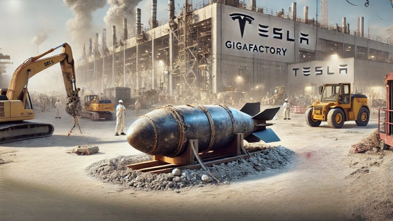 WWII bomb found at Tesla Gigafactory!