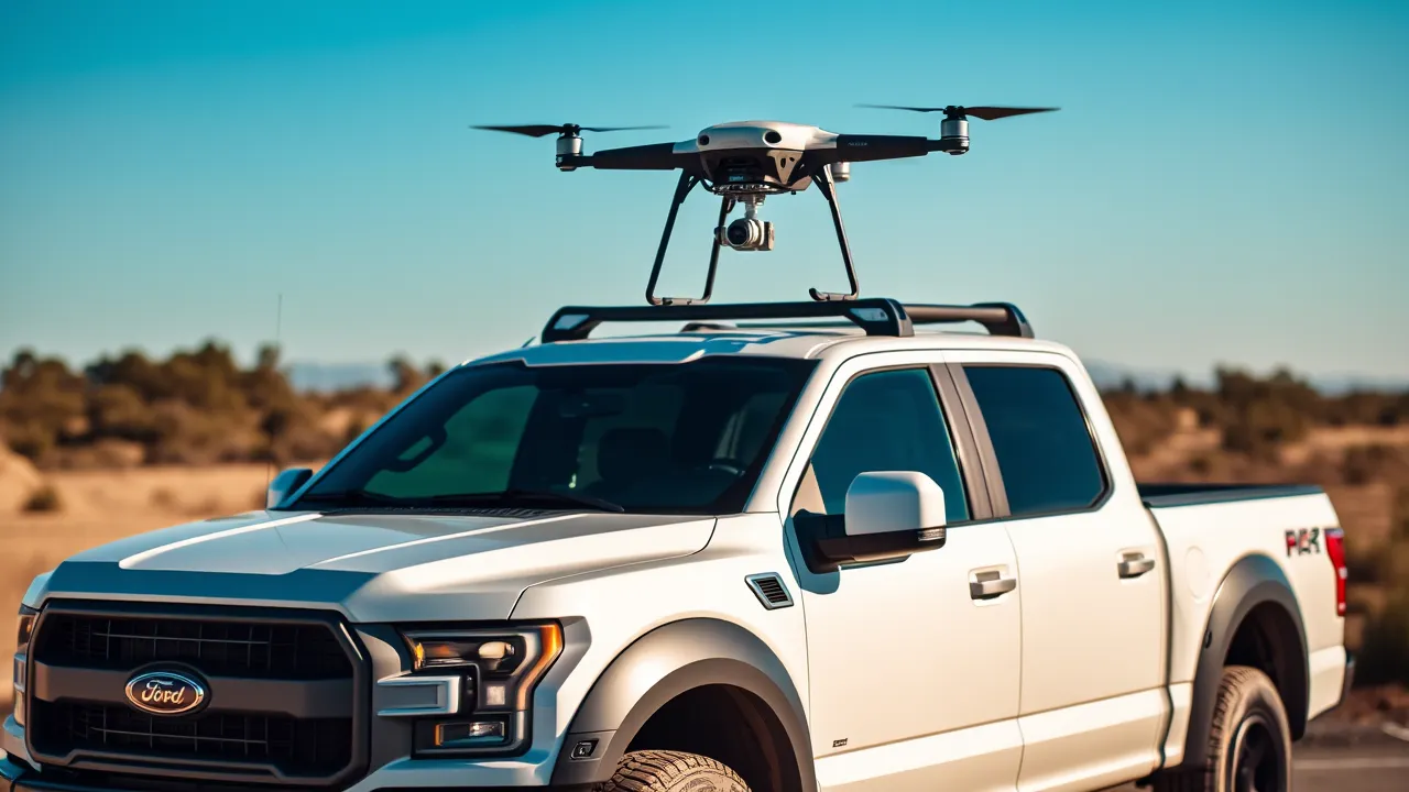 Interesting patent from Ford: Building a drone landing pad on vehicle!