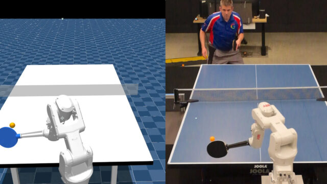 Google has developed a robot that can play table tennis!