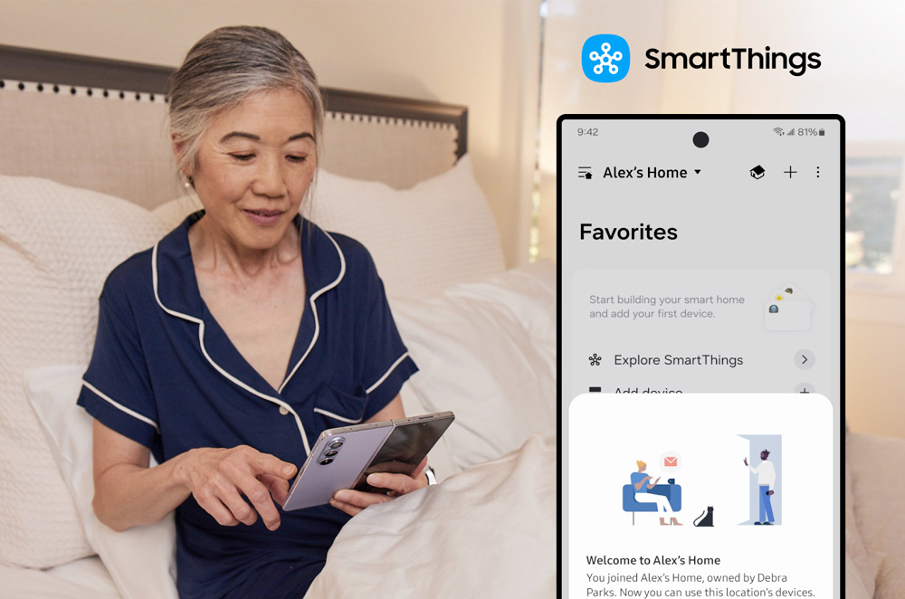 What is the Samsung SmartThings Family Care feature?