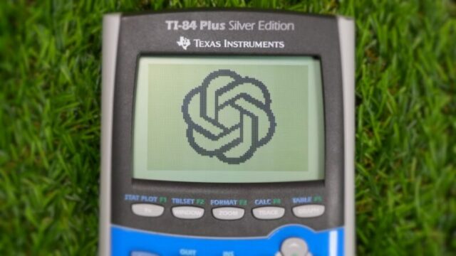 The best cheating method in history: ChatGPT run on a calculator!