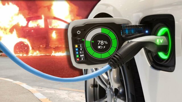 electric car fire, electric car home charge